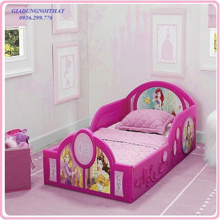 Re0684. 3 Giường ngủ nhựa cho bé kèm đệm hình ô tô, công chúa, Micckey - Giường nhựa cho bé