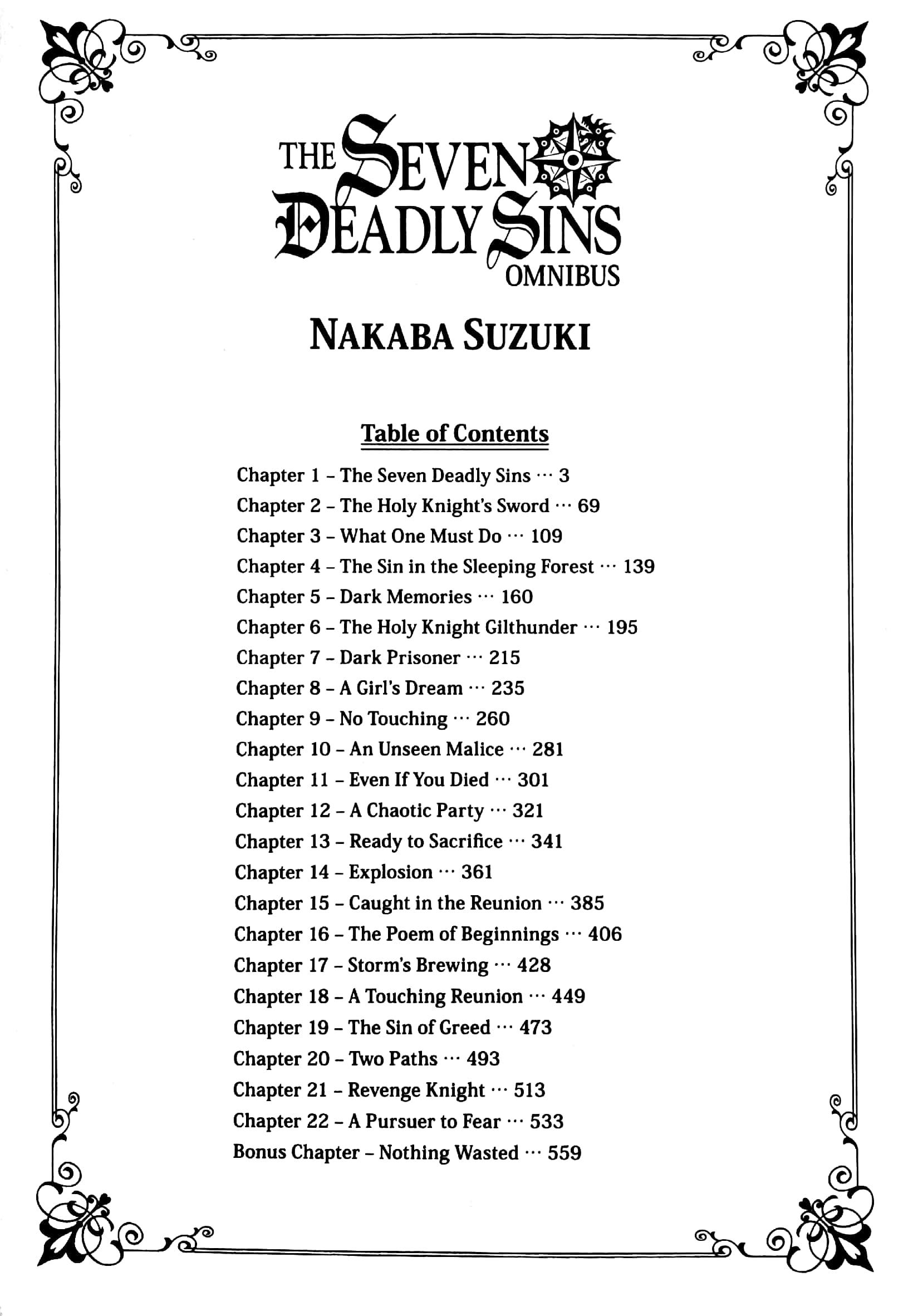 The Seven Deadly Sins Omnibus 1 (Vol. 1-3)