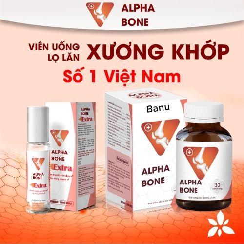 Dầu xoa bóp xương khớp Alphabone Extra tăng cường lưu thông máu, dầu lăn massage cổ vai gáy, thoát vị đĩa đệm (10ml/lọ)