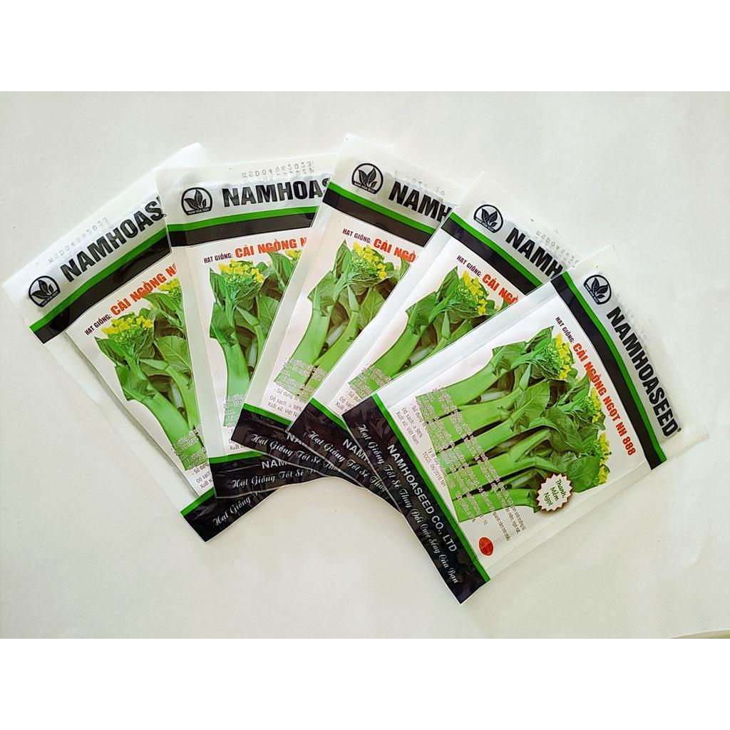Hạt giống cải ngồng ngọt NH 888 dễ trồng, chịu nhiệt tốt,năng suất cao, ít sâu bệnh gói 50gr