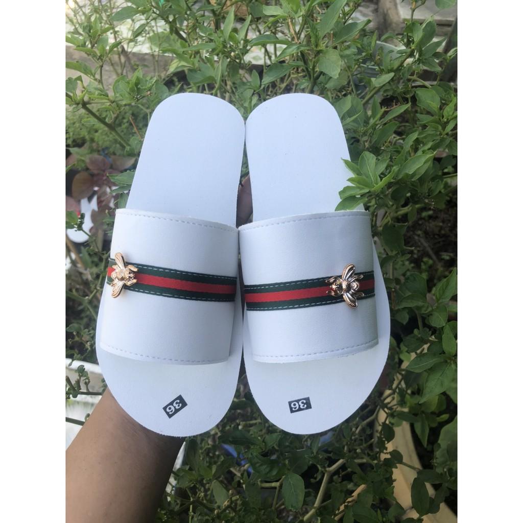 sandal đồng nai ( dép quai ngang nam nữ ) đế trắng quai ngang trắng size từ 34 đến 42 đủ màu đủ size