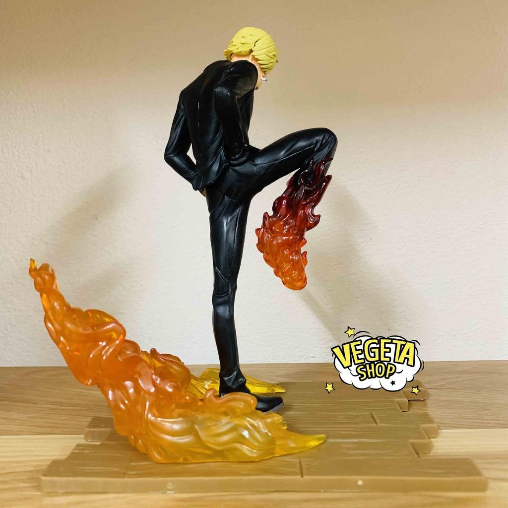 Mô hình One Piece - Zoro vs Sanji - Roronoa Zoro - Sanji Vinsmoke - Hiệu ứng trong suốt cực đẹp - Cao 13~16cm - Full box