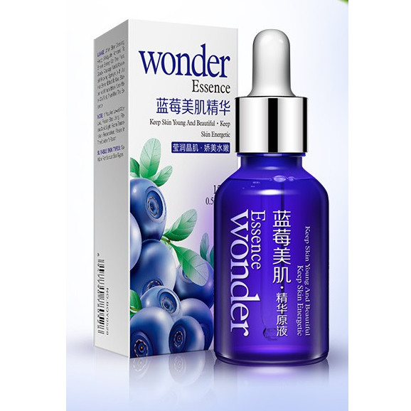 Serum dưỡng ẩm, se khít lỗ chân lông chiết xuất Việt quất Bioaqua Essence Wonder (15ml)