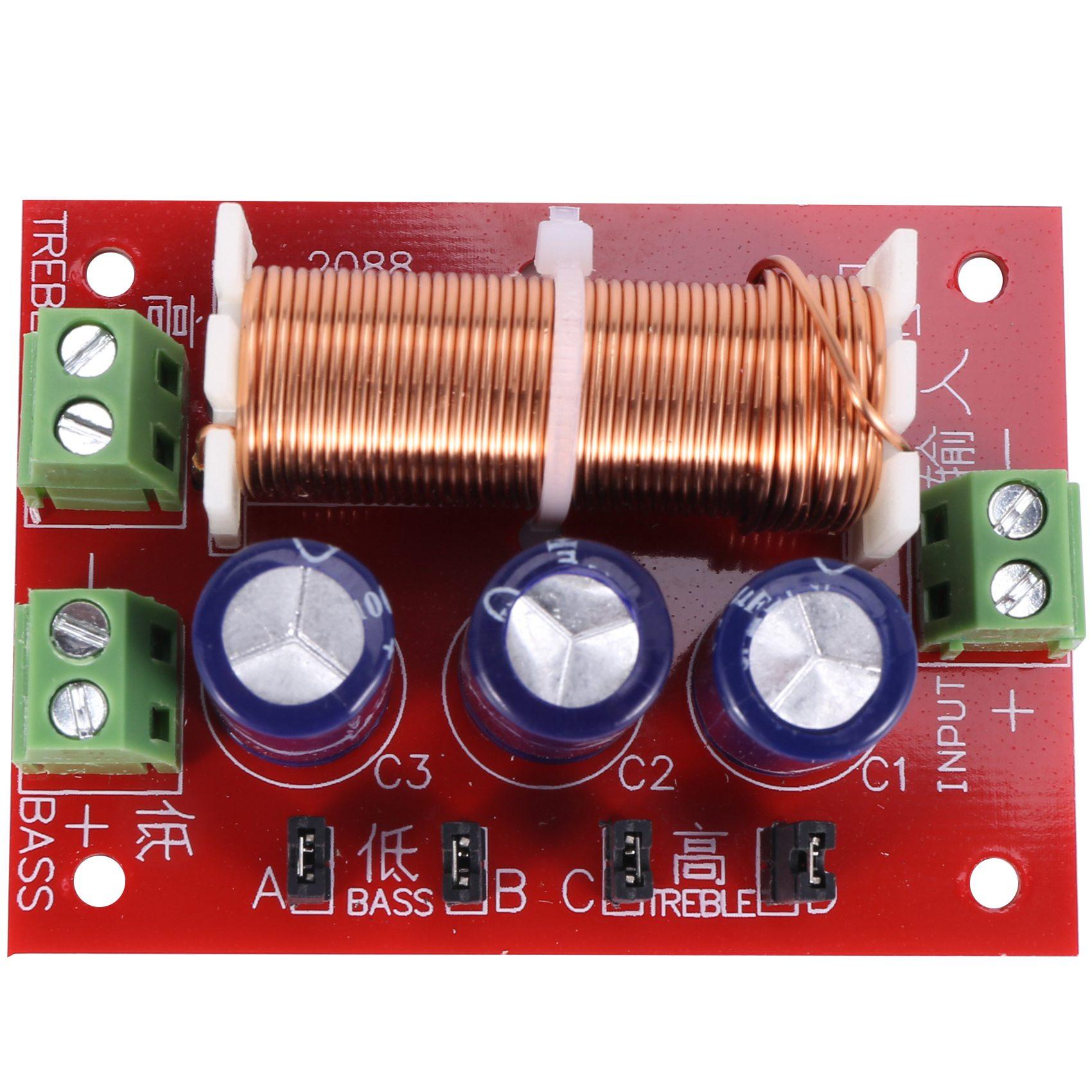 2 Chiếc Loa 400W Đeo Chéo 2 Chiều Điều Chỉnh Âm Thanh Tweeter Bass Lọc Bộ Phân Tần Cho 2-16Ohm