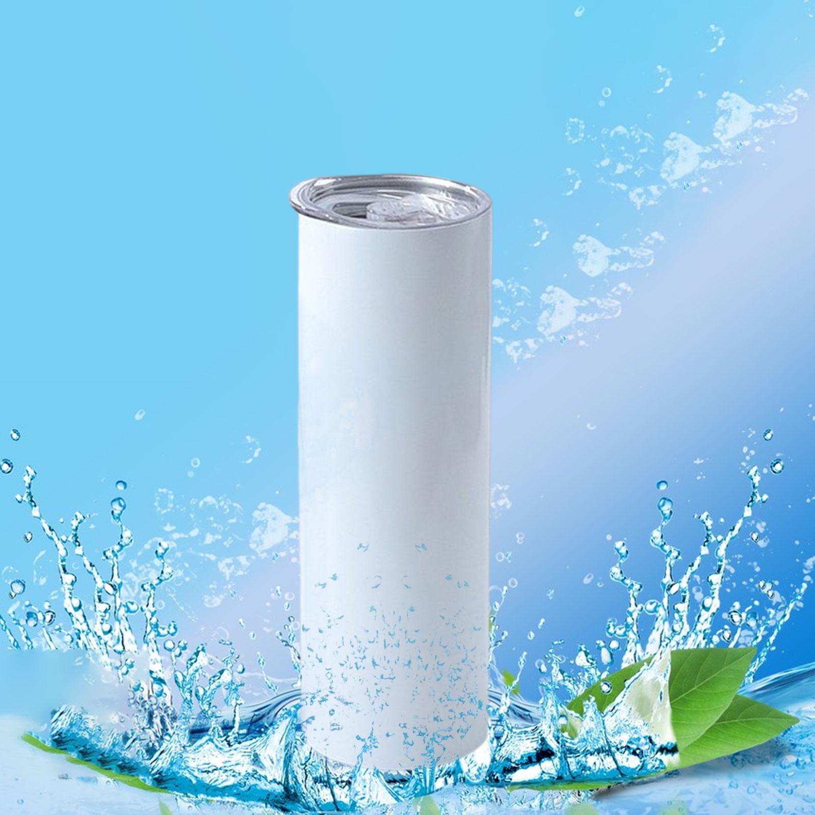 Sublimation with Lid Water Tumbler for Heat Transfer DIY Gift