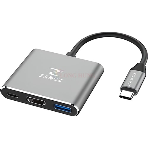 Cổng chuyển đổi 3-in-1 Zadez USB-C Power Hub ZAH-513 - Hàng chính hãng