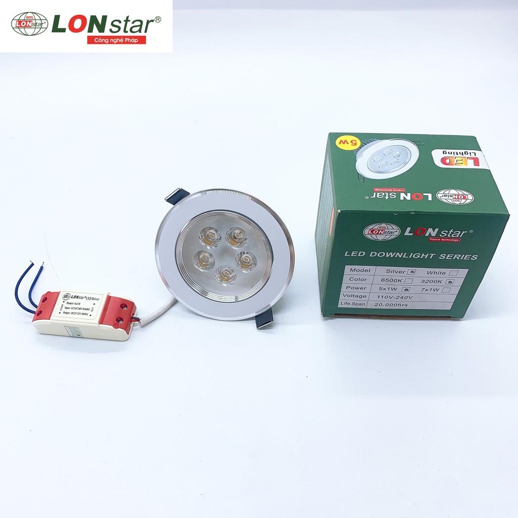 Đèn âm trần mắt ếch led 5W - lỗ khoét 90mm Thương hiệu LONstar