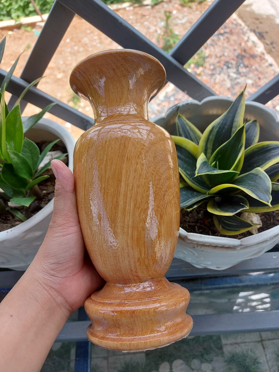 Bộ lư hương _Bộ lư thờ cúng 9 món gỗ gõ đỏ cao 50cm FREESHIP 50KM