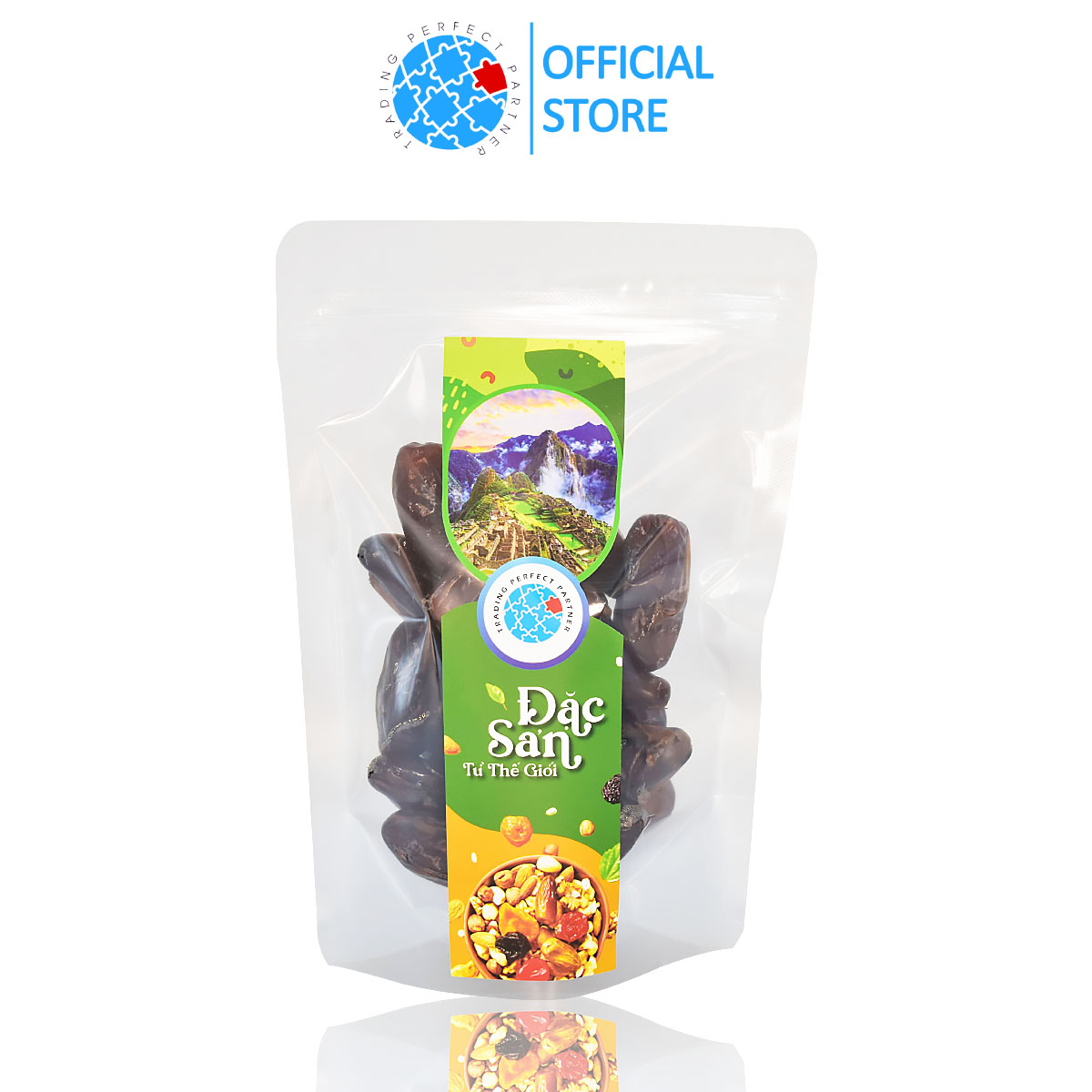 Quả Chà Là Không cành sấy khô tự nhiên Deglet Nour Tunisia TPP túi 250g