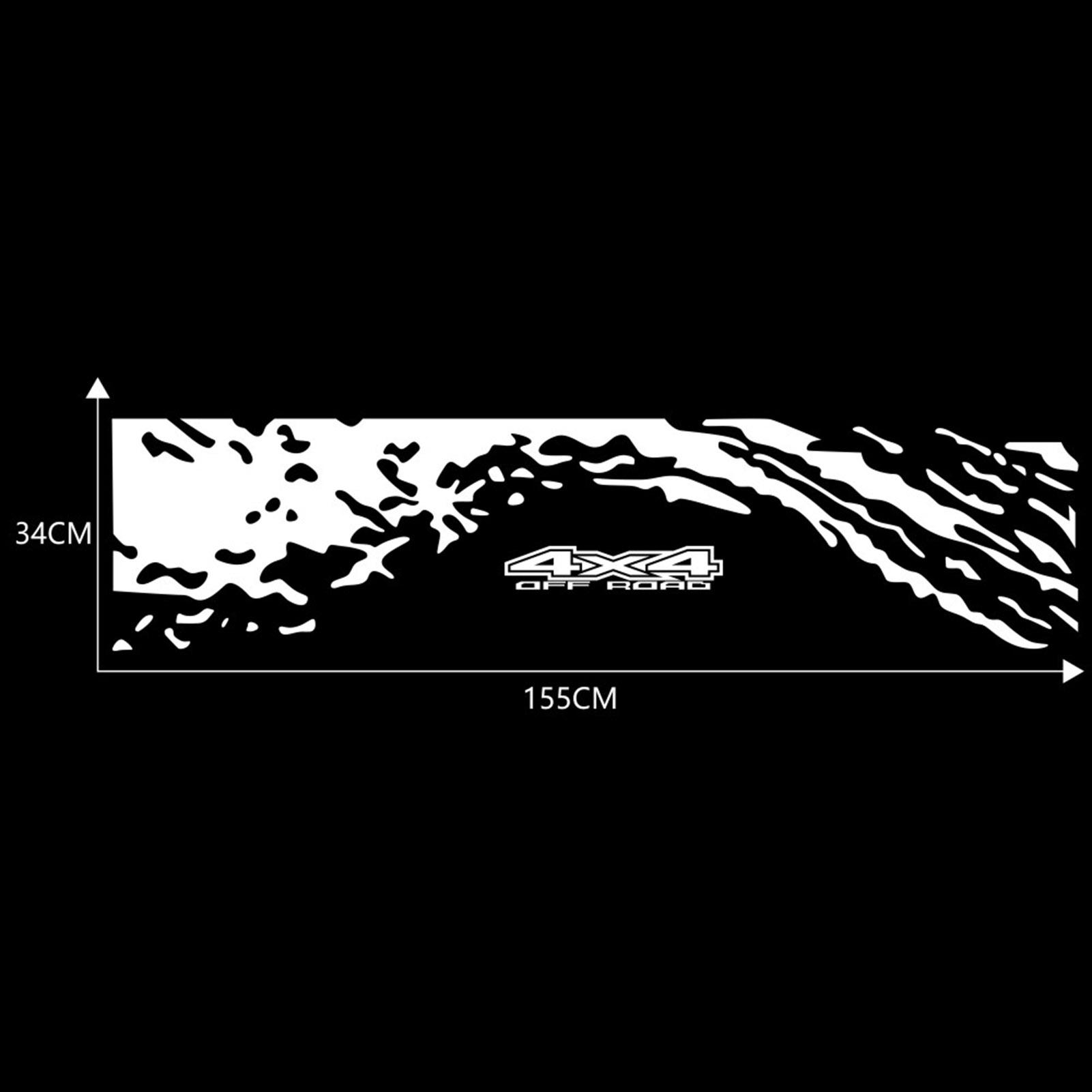 Car Auto Body Sticker Vinyl Graphics Decals, Car Stylin Decals Tail Stripes Pickup Trunk Car Rear Decor Sticker