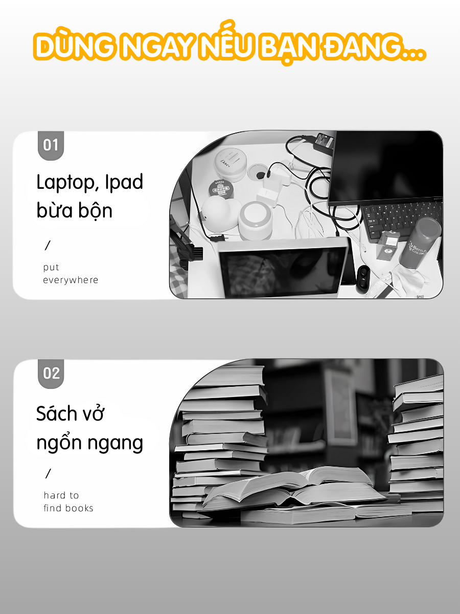 Kệ Pegboard đa năng Dola Home kệ sách để bàn decor học tập làm việc cho mẹ và bé hiện đại