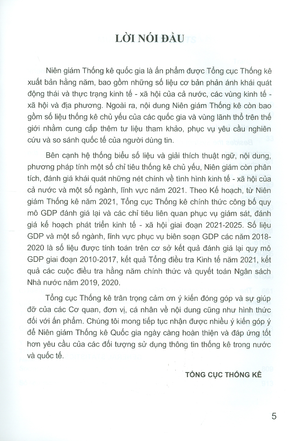 NIÊN GIÁM THỐNG KÊ 2021 (Statistical Yearbook of Viet Nam) - Bìa cứng
