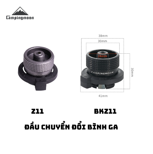 Adapter đầy chuyển, đầu chiết cho bình tròn cắm trại dã ngoại Campingmoon Z10 Z11 Z15 BKZ10 BKZ11 BKZ15