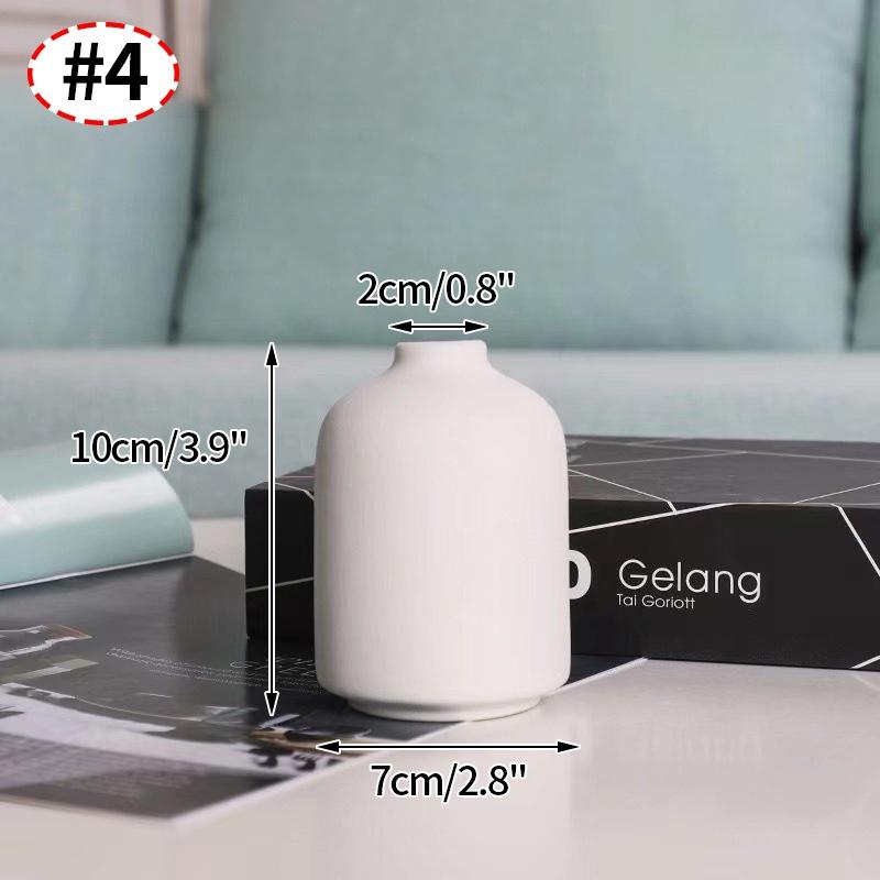 Bình hoa sứ màu trắng phong cách Bắc Âu dùng để trang trí phòng khách nhiều kiểu tùy chọn