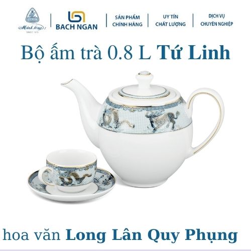 Bộ Trà Minh Long Camelliallia 0.8L Tứ Linh 01803807403