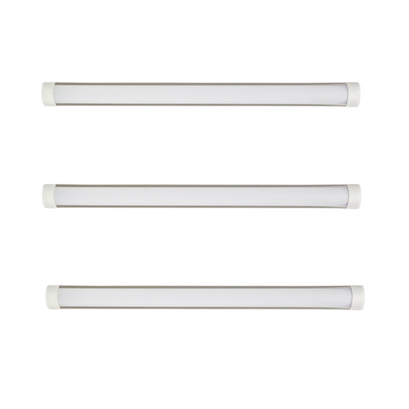 Bộ 3 đèn tuýp led bán nguyệt 60cm 20w