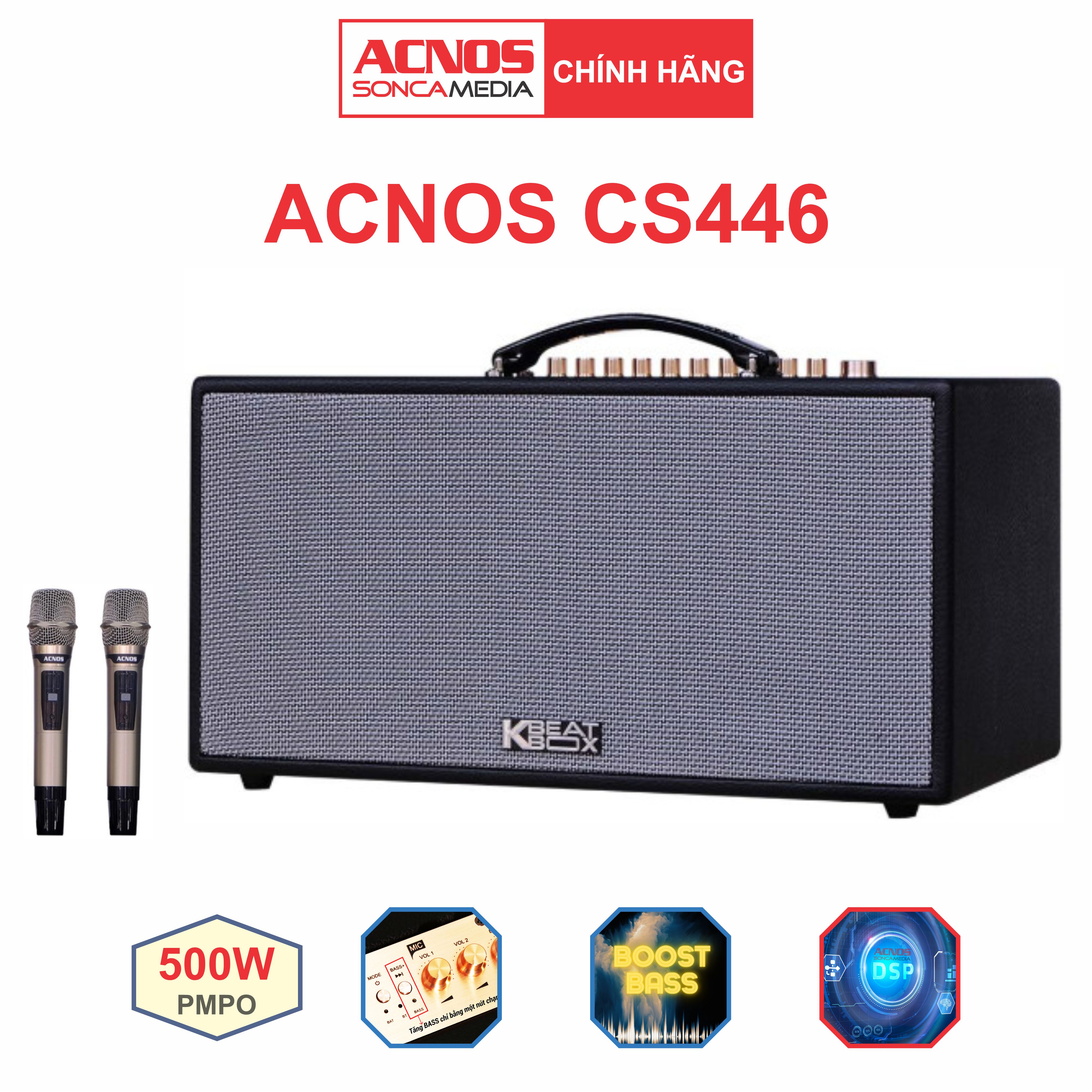 Dàn âm thanh di động xách tay ACNOS CS446 [HÀNG CHÍNH HÃNG]