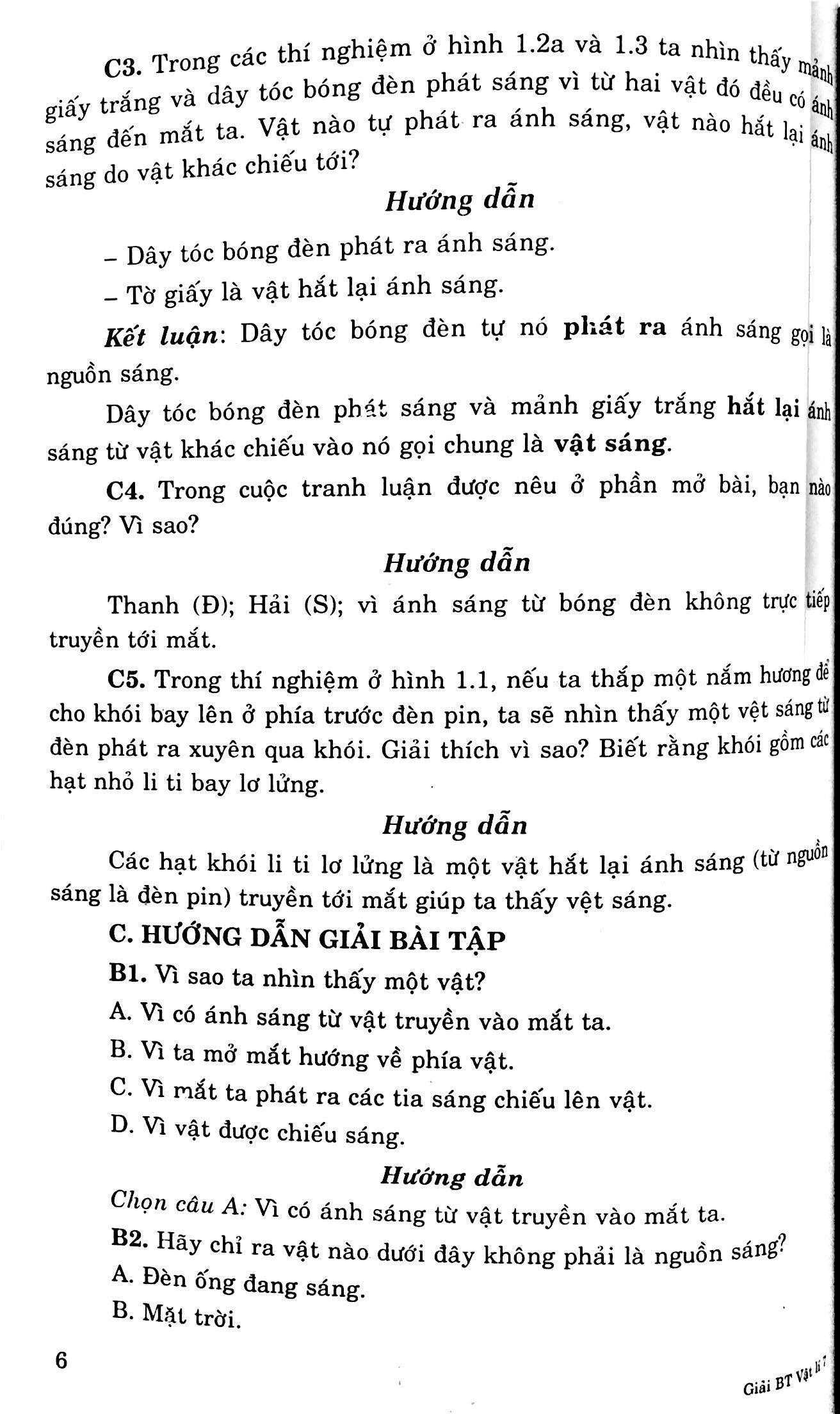 Giải Bài Tập Vật Lý 7