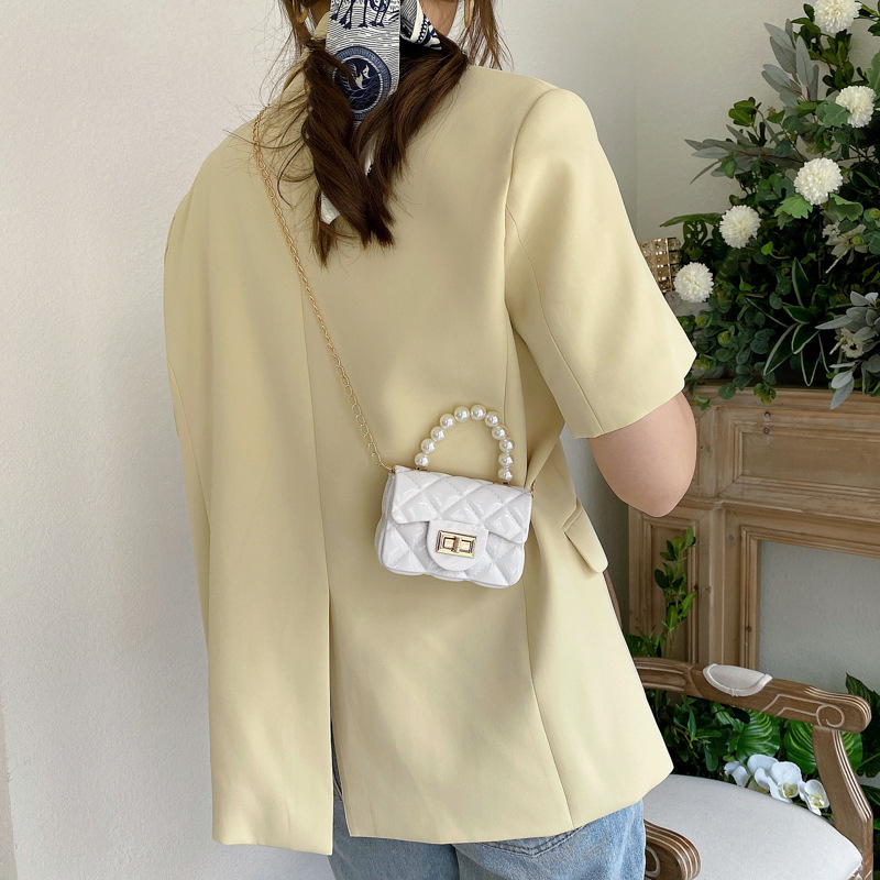 Túi xách  nữ mini  ,  túi đeo vai , có quai cầm ngọc trai ,da bóng đẹp xinh xắn đáng yêu cho phái nữ dạo phố