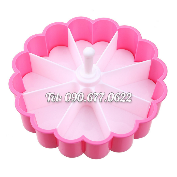 Khuôn rau câu, làm bánh, khuôn ép xôi ngũ sắc hình tim – Loại 19 cm – Mã số 1254