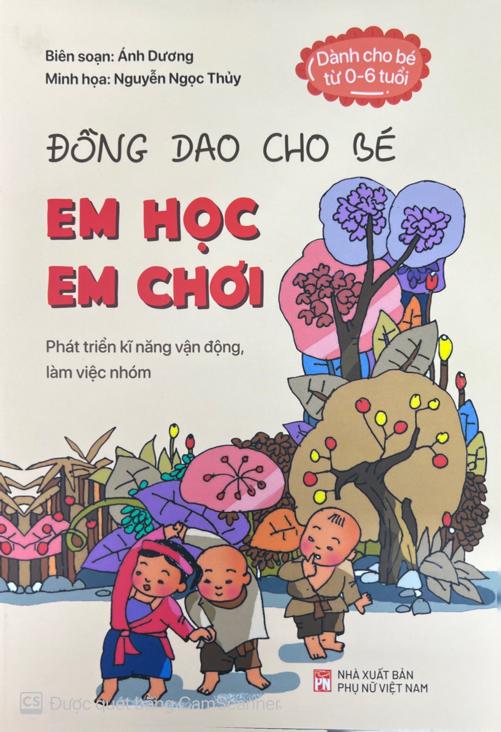 Hình ảnh Sách - Đồng Dao Cho Bé Em Học Em Chơi (PN)