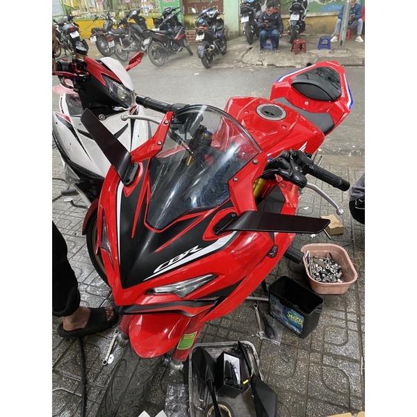 Gương Cnc phong cách H2R lắp cho Honda CBR650R-CBR150R-CBR250RR- Yamaha R3-Yamaha R15V3