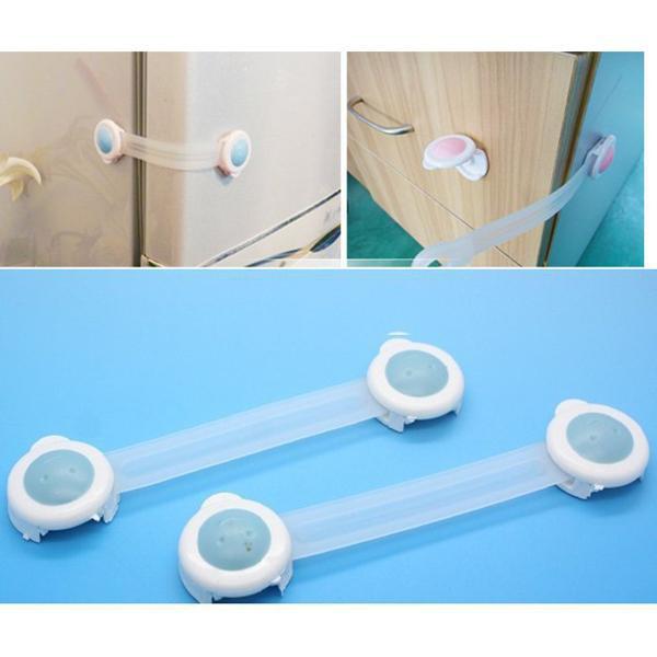 Set 2 Khóa chặn cửa tủ lạnh an toàn cho bé