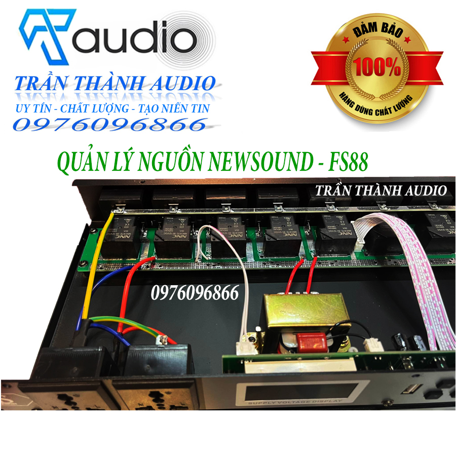 Quản lý nguồn dàn âm thanh gia đình NEWSOUND FS88 hàng chính hãng nhập khẩu 2023 có chế độ lọc nguồn quản lý nguồn âm thanh 8 chân cắm