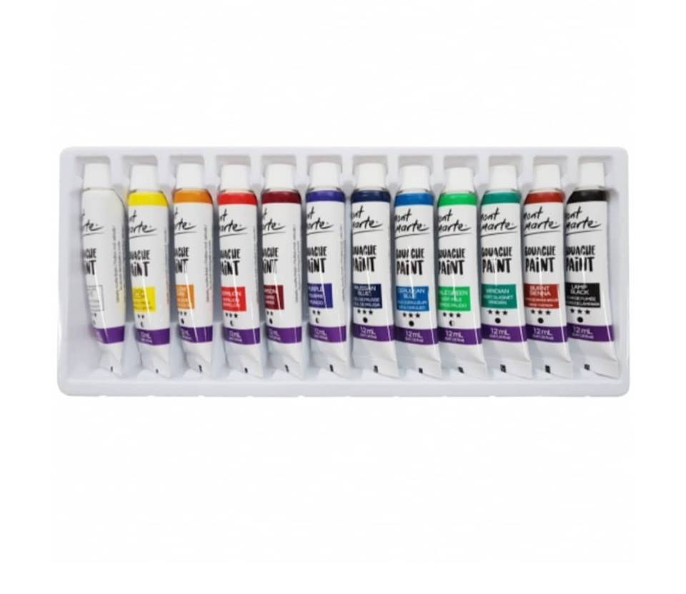 Màu Sơn Dầu Oil Paints  Mont Marte Bộ 12ml X 12 Màu