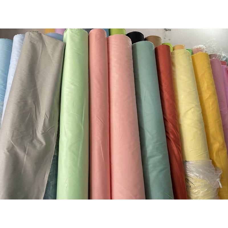 Vải thô lụa trơn may ga gối,váy áo 100% cotton dày dặn và mịn mát (chọn màu ghi chú hoặc nhắn tin