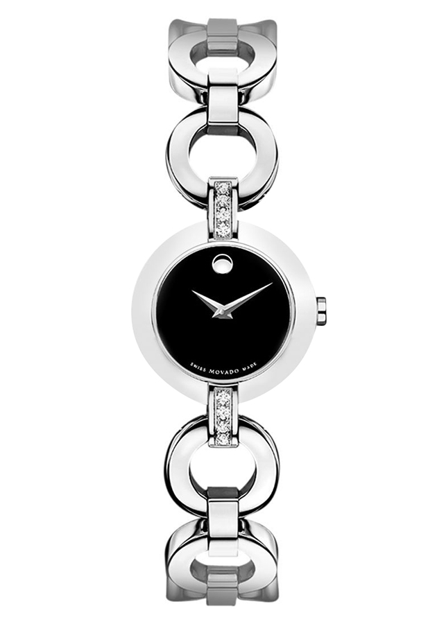 Đồng Hồ Nữ Dây Kim Loại Movado 0606263 (24.5mm) - Mặt Đen