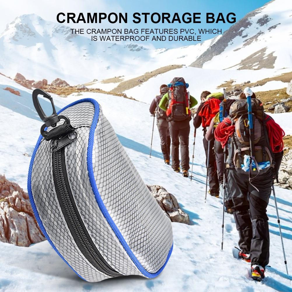 Pvc Crampons Storage Bag Outdoor Adventure Climbing Climbing Kit Shoe Spike Shoe Cover Crampons Zipper Bag