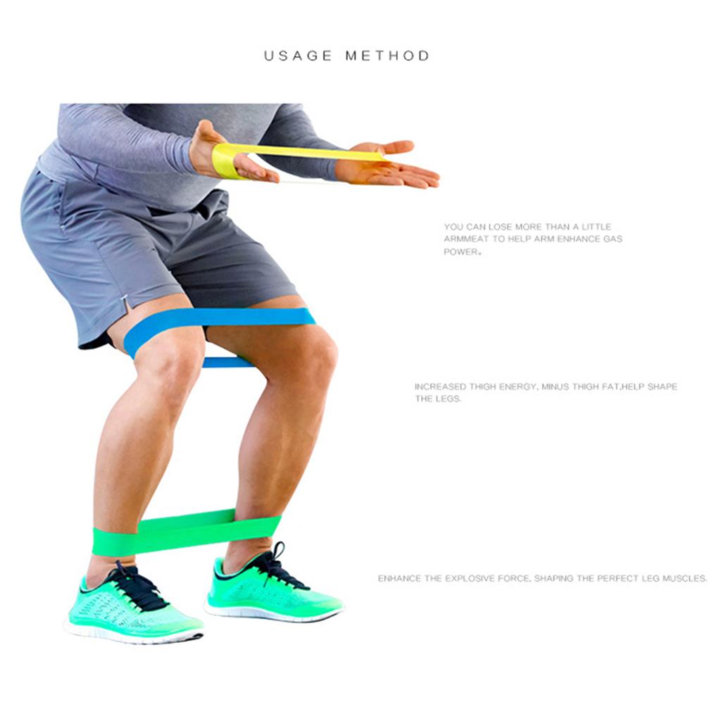 2 Pieces Of Elastic Bands For Exercise At Home Gym Blue Latex Fitness