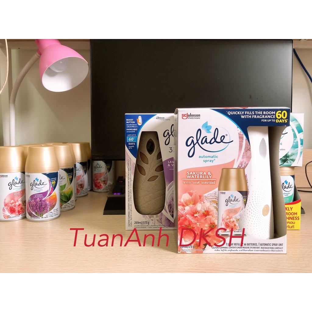 Máy Xịt Phòng Tự Động GLADE 3in1 369ml/175g (có thể chọn mùi hương) - Hàng chính hãng DKSH Việt Nam