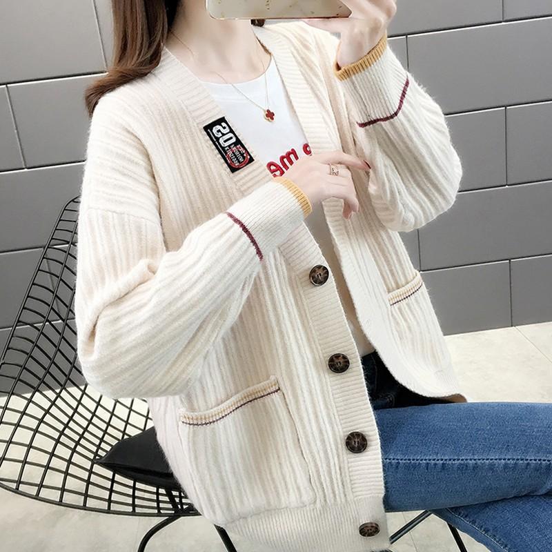 Áo Khoác Len Cardigan Nữ Form Rộng Quảng Châu Đẹp 2