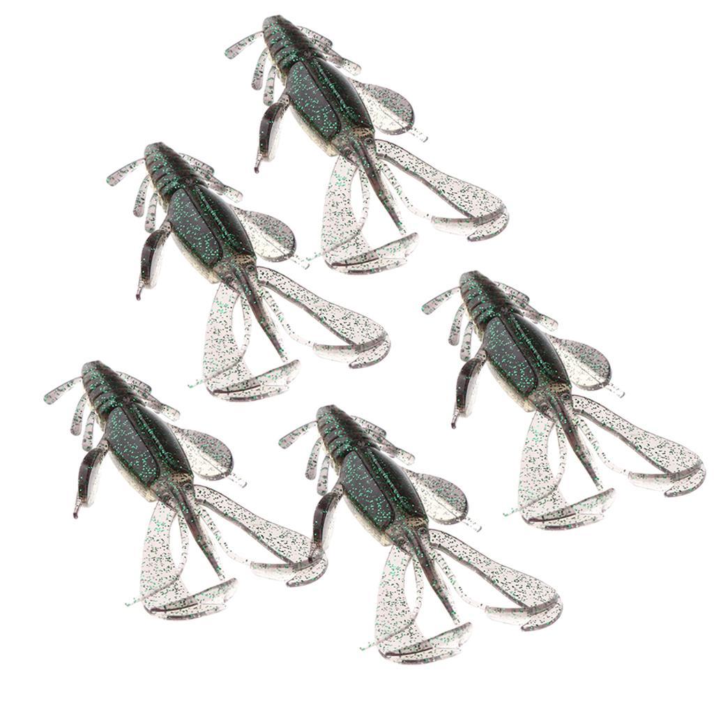 10x Fishing Gear Freshwater Fish Soft Lures Worm Bass Trout Shad Swim Baits