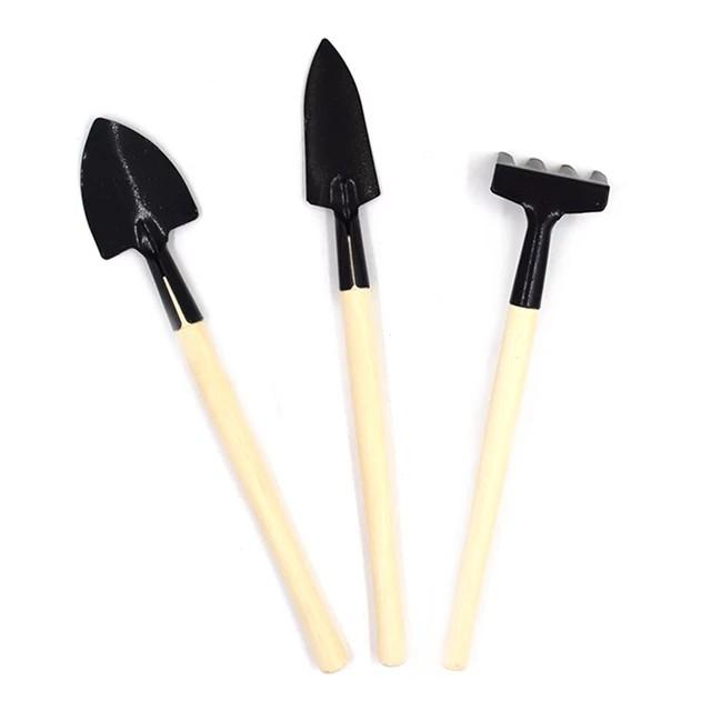 Combo Bộ 3 Dụng Cụ Làm Vườn Đa Năng - Loại 1 rất dày Thép sơn không rỉ - Set of 3 Garden Tools (Size lớn: 265x80)