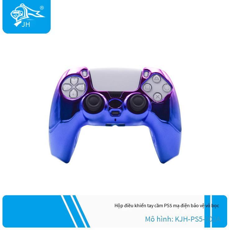 Phong cách mới nhất Bộ điều khiển PS5 vỏ bảo vệ mạ điện Bộ điều khiển trò chơi PS5 mạ điện vỏ cứng PS5 tách lớp vỏ bảo vệ mạ điện nhiều màu sắc