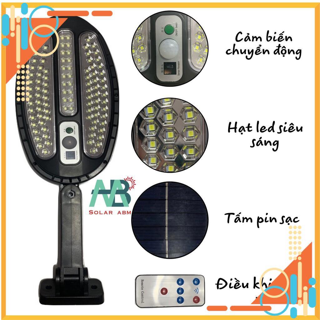 Đèn Đường Năng Lượng Mặt Trời Tấm Pin Liền Thể 50W 100W , 138 LED , IP65 , Chống Nước , ABS , 50W.. 200W ABM Solar