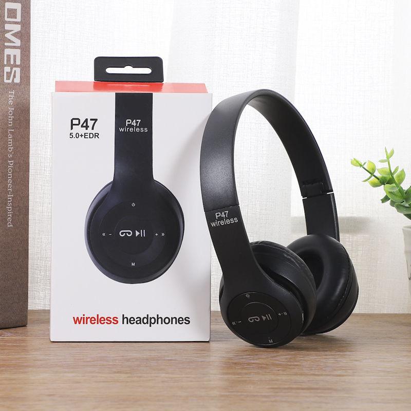 P47 Tai Nghe Nhét Tai Không Dây Tai Nghe Inalambicos Dành Cho IOS Android Di Động Xiaomi Sumsamg Huawei Hỗ Trợ Thẻ SD Bluetooth