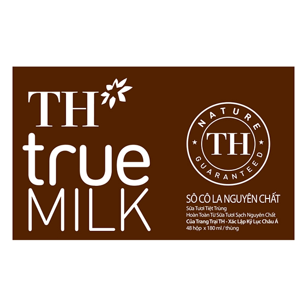 Thùng 48 Hộp Sữa Tươi Tiệt Trùng Sô Cô La TH True Milk (110ml/Hộp)