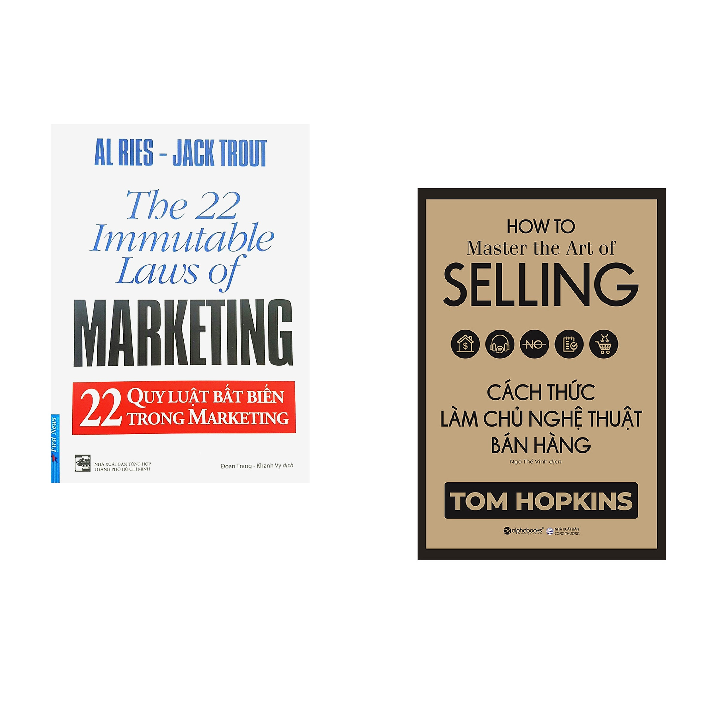 Combo 2 cuốn sách: 22 Qui Luật Bất Biến Trong Marketing + Cách Thức Làm Chủ Nghệ Thuật Bán Hàng