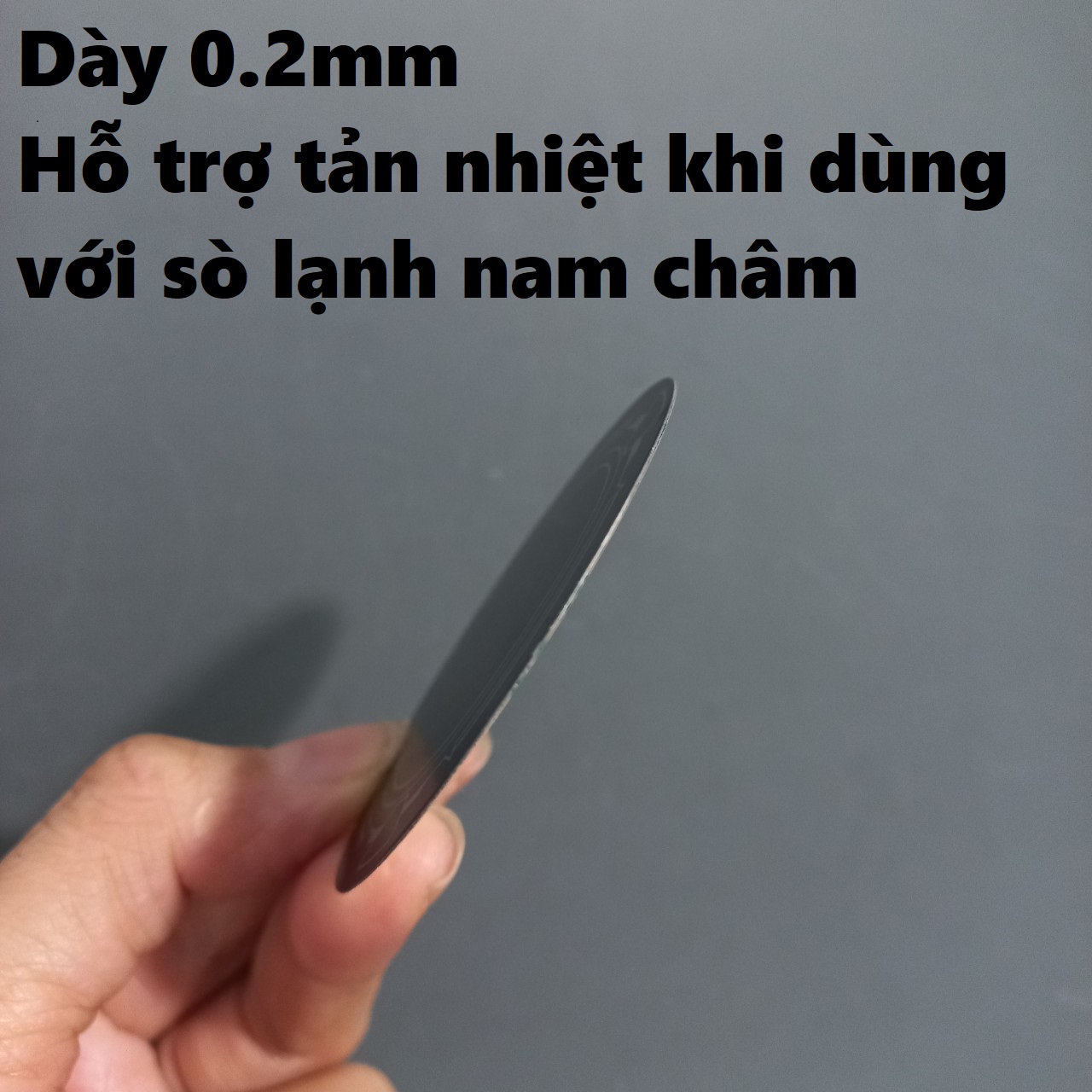 Miếng kim loại dán lưng điện thoại để dùng với sò lạnh nam châm hay giá đỡ nam châm