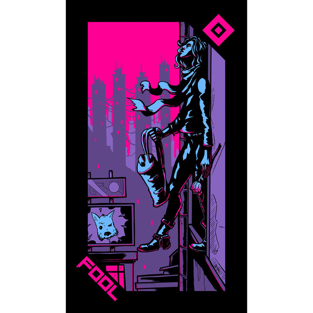 Bộ Bài Neon Moon Tarot 78 Lá  Đá Thanh Tẩy