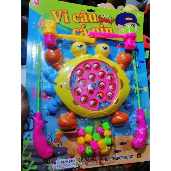 VỈ ĐỒ CHƠI 2 TRONG 1 CÂU CÁ, BÚA ĐẬP PIN