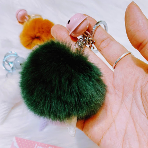 Móc Khóa Kem - Lông Mềm - Giao Màu Ngẫu Nhiên