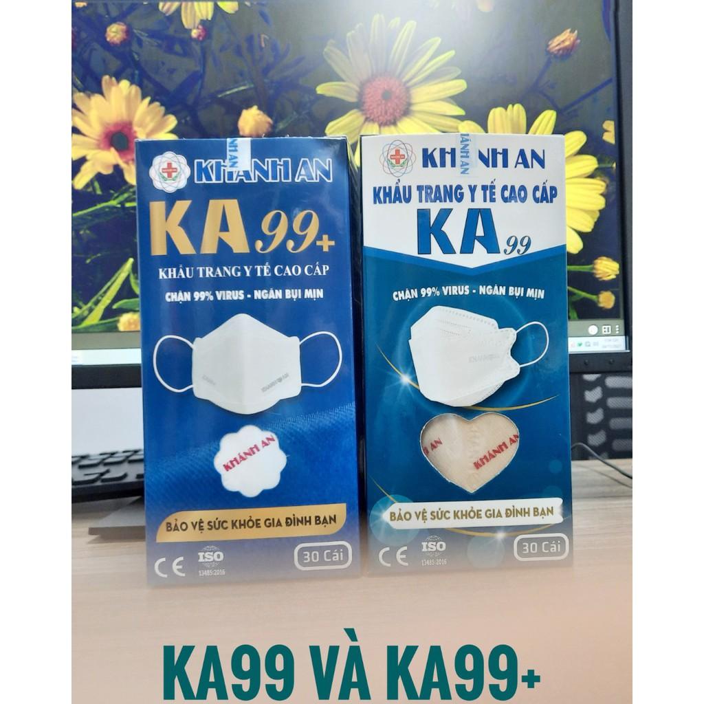 30 cái Khẩu trang y tế 4D Khánh An KA99+ 4 lớp ngăn vi khuẩn 99% thiết kế đặc biệt Nhượng quyền nguyên bản Hàn Quốc ôm sát khuôn mặt không dính son và rất dễ thở