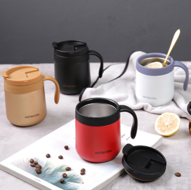 Cốc Giữ Nhiệt Đựng Coffee Hot and Cool - Ly Giữ Nhiệt Inox 304 Cao Cấp An Toàn Cho Sức Khỏe Dung Tích 500ml