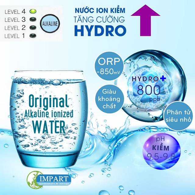 Máy Lọc Nước Ion Kiềm Impart Excel-FX Siêu Kiềm Siêu Axit - Giàu Hydro - Hàng Chính Hãng