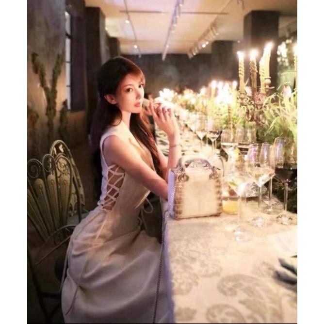 Đầm Xòe Đan Eo Dáng Dài Váy Cao Cấp BY8350